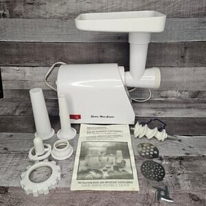 Electric Meat Grinder Sausage Stuffer Model P40922/KX/02-00 Instructions Works